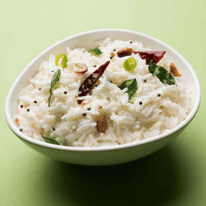 Basmati rice in Plate 2